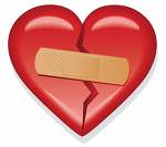 broken heart bandaid