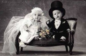 child bride and groom