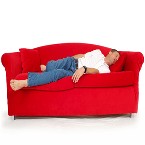 man sleeping on sofa 1
