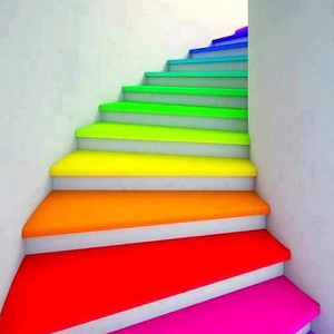 rainbow steps
