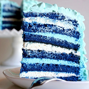 cake blue