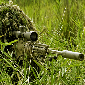 sniper hiding in grass