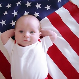 baby american flag