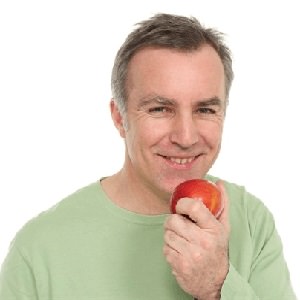 man organic apple
