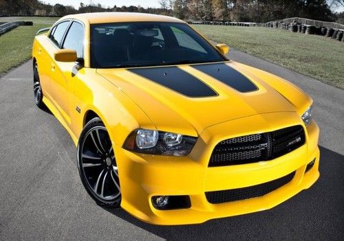 car dodge charger yellow